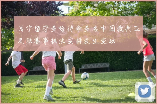 马宁留守多哈待命多名中国裁判亚足联赛事执法安排发生变动